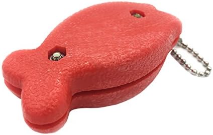 TaktZeit Ice Skating Edge Blade Sharpener Diamond Coated Sharpening Blade Tool 2 Sides with Key Chain