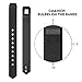 Greeninsync Compatible with Fit Bit Alta Bands,Replacement for Fit Bit Alta Band Large Accessory Bands for Fit Bit Alta/Fit Bit Alta HR/Fit Bit Ace Wristbands with Ultrathin Fastener (Black)