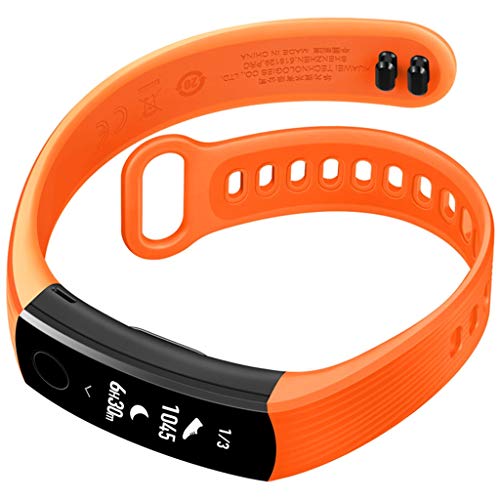 JDgoods Huawei Honor Band 3 Fitness Tracker, Wristband Bracelet Swimmable For Android & iOS, Touchpad Heart Rate Monitor Push Message Watch for Kids Men Women (Orange) - Thumbnail 4