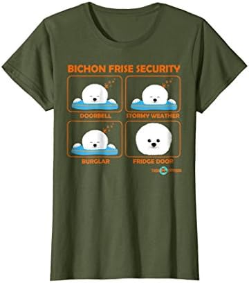 Womens Bichon Frise | Bichon Frise Security | Funny Bichon gift Medium Olive