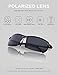 MOORAY Polarized Sunglasses for Men,UV400 Mirrored Lens Sports Glasses,Outdoor Eyewear, Metal Frame Sunglasses(Grey)