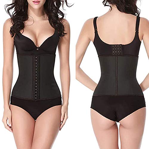 FeelinGirl Damen Korsage mit 9 Stahlknochen Korsett Shapewear Waist Cincher Latex Taillenmieder Unterbrust Cincher… – Bild 5