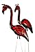 DevilMingos Pair - Flamingo Lawn Ornaments by Pink