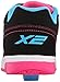 Heelys Dual Up X2 PU Sneaker , Black/Neon Multi, 2 M US Little Kid