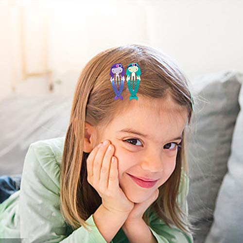 Dlala 50pcs Hair Clips No Slip Metal Snap Hair pins Barrettes Cartoon Animal Pattern Design for Girls Women Kids Toddlers Pets - Thumbnail 5