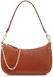 DOREAMALOE Retro Classic Clutch Shoulder Tote HandBag with Zipper Closure for Women