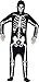 Smiffy's Men's Skeleton Costume All In One with Hood