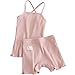 JELEUON 2 Pack of Little Girls Soild Cami Super Soft Undershirts Tank Top with Safety Boyshorts Shorts Setthumb 1
