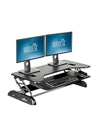 VARIDESK Pro Plus 40 escritorio vertical con altura regulable, negro, (-black)