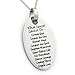 Rush Industries What Cancer Cannot Do Oval Shaped Pendant Necklace - Stainless Steel Necklace - Recovery Gifts
