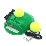 Linkin Sport Tennis Trainer Rebound Baseboard Self Tennis Training Tool Ball Back Training Gear with 2 String Balls