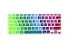 DHZ Rainbow Macbook Keyboard Cover Soft Silicone Skin for 2015 or Older Model MacBook Pro 13 15 17