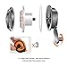 Tacklife TM-C01 Classic Manual Fiber Glass Tape Measure 66Ft with Double-Sided Scale of Inch and Metric Measuring Orange/Black for Construction, Home, Carpentry