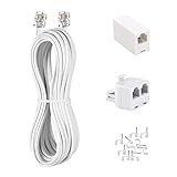 KINXIYU Phone Cord 15FT, Landline Telephone Cable