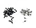 Hyamass 60pcs Anti-Slip Rubber Eyeglass Chain Ends, Retainer Connector for Glasses Chain & Eyeglasses Chain, Essential Glasses Accessories for Eye Glasses Holders Around Neck
