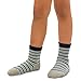 TeeHee Little Boys Cotton Fashion Fun Crew Socks 6 Pair Pack (6-8 Years, Stripe)