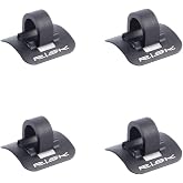 Mtb bike road bicycle c-clips clamps housing hose guide with adhesive seat for brake derailleur shift cables or oil tube, 4 pcs/pack