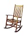 Coaster Home Furnishings Wood Rocker Arm Chair Warm Brown, 35