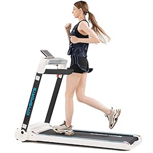 CITYSPORTS Folding Treadmill CS-WP5, 2HP 15km / h Electric Treadmill, Controllable LED Display with Ambient Light, Easy to Move and Store, Quiet Office/Home Fitness