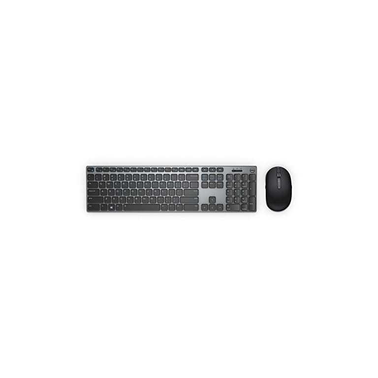 Dell KM717 Premier Wireless Keyboard and Mouse, Gray