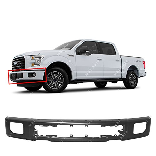 MBI AUTO - Primered, Steel Bumper Face Bar Shell for 2015 2016 2017 Ford F150 Pickup W/Fog 15 16 17, FO1002424