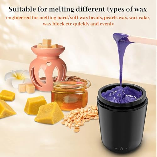 DMG TECH Wax Warmer for Hair Removal - Intelligent Melting Machine With 4 Packs Hard Wax Beads, Hand and Foot Waxing, LED Display