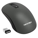 TeckNet Econo 2.4G Wireless Mouse with Nano Receiver, 18 Month Battery Life,2000 DPI 2 Adjustment Levels