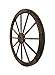 Zeckos 24 Inch Diameter Wooden Wagon Wheel Decorative Wall Hanging