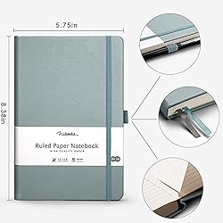 HIUKOOKA 5 Pack College Ruled Journal Notebook, A5