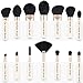 BESTOPE Professional Makeup Brushes without Shed Premium Synthetic Foundation Brush Set Kit for Blending Powder Blush Concealer Highlighter Eyeshadows