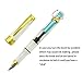 Lanxivi 4 PCS Yongsheng 3008 Piston Fountain Pen Fine Nib Transparent Diversity Color Gold Trim Set
