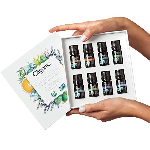 Cliganic Organic Aromatherapy Essential Oils Gift Set (Top 8), 100% Pure - Peppermint, Lavender, Eucalyptus, Tea Tree… - Image 2