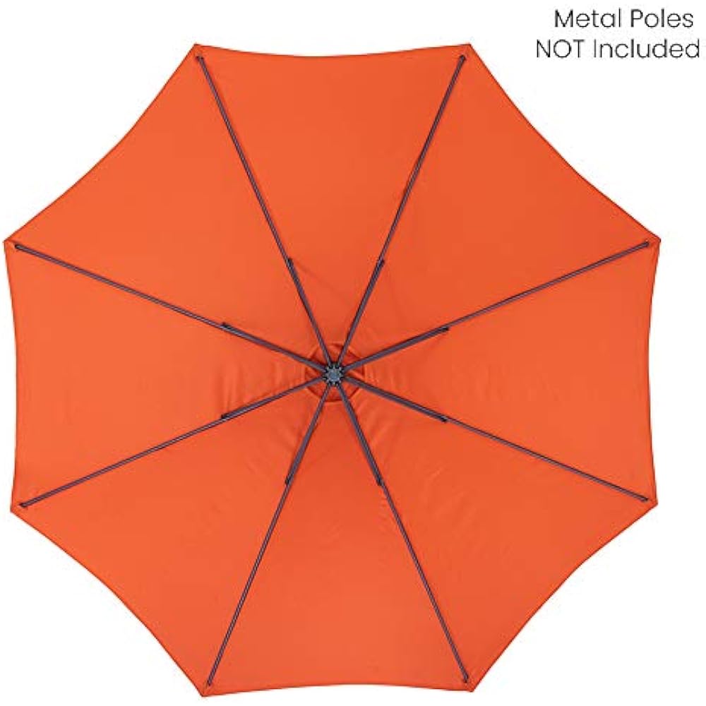 Universal Patio Umbrella Replacement Canopy For 10ft 8 Ribs Offset