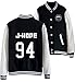 Dolpind Kpop BTS Love Yourself Tear Varsity Baseball Jacket Overcoat Hoodie Sweater