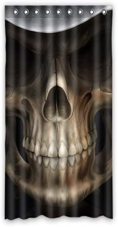 Home Decorative Custom Skull Window Curtain For Living Room/Bedroom/Patio Door/Bathroom,Home Decor,Window Curtain 50" X 96"(One Piece)