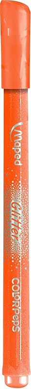 - Feutres Glitter Color'Peps x10-10 Couleurs Pailletées - Dessins Vibrants - Confort & Créativité - Boîte Multicolore