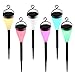 Icicle Color Changing Solar Lights,6 Pack Waterproof Outdoor Landscape Path Lights with 7 Color and 3 Modes Setting,Perfect Decoration Lighting for Garden Pathways & Flower Beds,Yard,Lawn,Fence