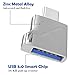 USB C to A 3.0 OTG Adapter, Acessorz Mini Zinc Alloy USB Type C Male to USB A 3.0 Female Convert Connector Adapter for MacBook Pro, Galaxy S8/Note 8, Google Pixel 2 XL, Nexus 5X/6P, Moto Z and More