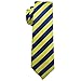 Barry.Wang Plaid Ties Check Mens Necktie Set with Handkerchief Cufflinks Classic Stripe (Yellow Blue)