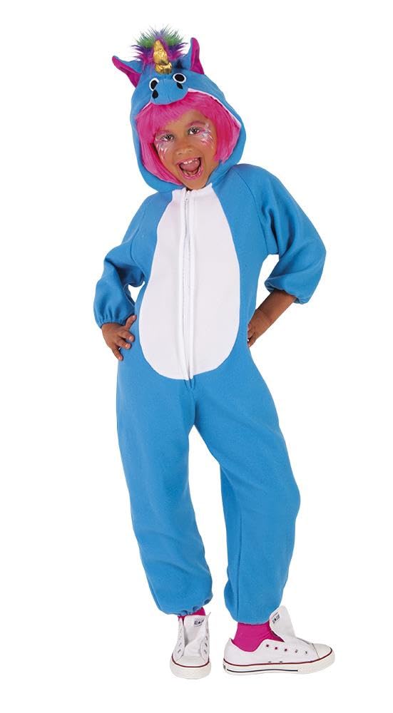 Rubies - Unicorn Costume for Boy or Girl, Turquoise, 5-7 Years S8429