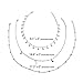 Wowanoo Choker Necklace Set Multilayer Layers Stars Chain Clavicle Necklace Jewelry for Women Threes