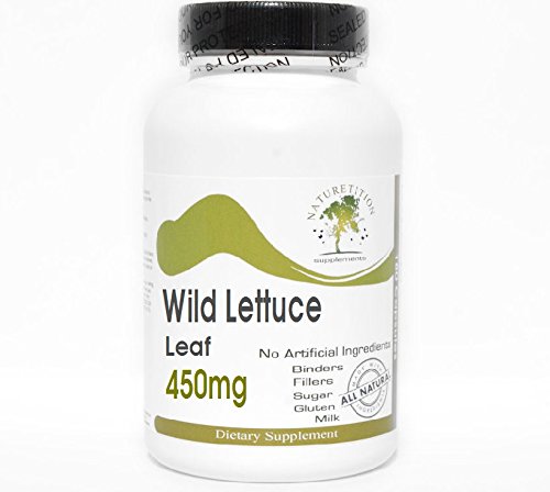 Wild Lettuce Leaf 450mg ~ 200 Capsules - No Additives ~ Naturetition Supplements Wild Lettuce Leaf 450mg ~ 200 Capsules - No Additives ~ Naturetition Supplements