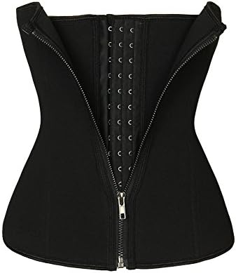 FADZECO Women's Latex Sport Girdle Waist Training Corset Waist Body Shaper Steel Boned