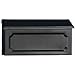 Gibraltar Mailboxes Windsor Small Capacity Rust-Proof Plastic Black, Wall-Mount Mailbox, WMH00B04