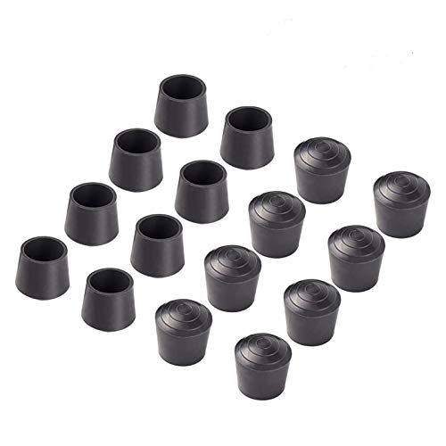 Chair Leg Tips Caps 7/8 inch Rubber Table Chair Leg Caps Anti ,16 PCS