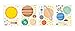 Educational Solar System Wall Decals – Fun Planets in Space Wall Stickers – Space Exploration by treepenguin