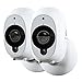 Swann 2 x 1080p Full HD Wireless Smart Security Camera, White