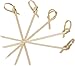 KingSeal Bamboo Wood Flower Knot Picks, Skewers, 3.5 Inches, Perfect for Cocktails and Appetizers - 2 Packs of 100 Each (200 Count)