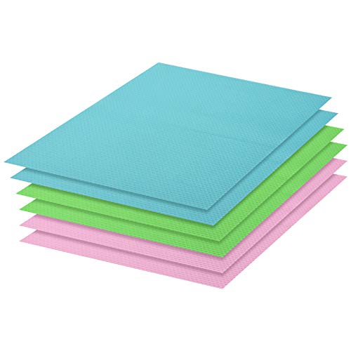 6 Pack Refrigerator Liners, EVA Drawer Liner, Washable Shelf Liners