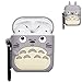 Logee Totoro Cat Case for Apple Airpods 1 & 2 Charging Case,Cute Silicone 3D Cartoon Airpod Cover,Soft Protective Accessories Kits Skin with Carabiner,Character Cases for Kids Teens Girls(Airpods)